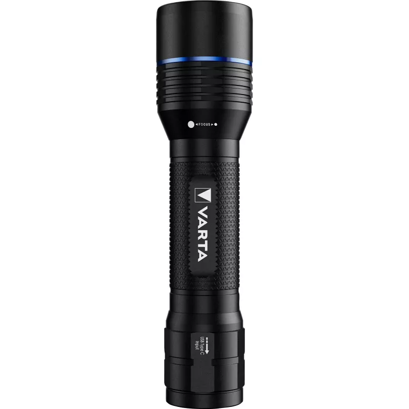 Flashlight Varta F30R Aluminium Rechargeable LED, aluminium body, rechargeable