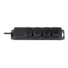 Brennenstuhl Extension socket IP44 4-way black 2,0mH07RN-F 3G1,5 - Extension Cord - AC 230 V - output connectors: 4 - 2 m (1159960)