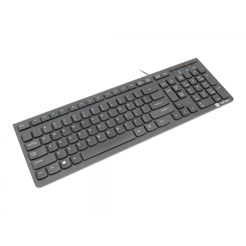 Natec Discus 2 - Keyboard - QWERTY - US - Black - Keyboard - Yhdysvaltain Englanti - Black