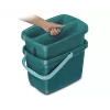 Bucket Leifheit Combi Box 1052001 with integrated wringer and ergonomic handle