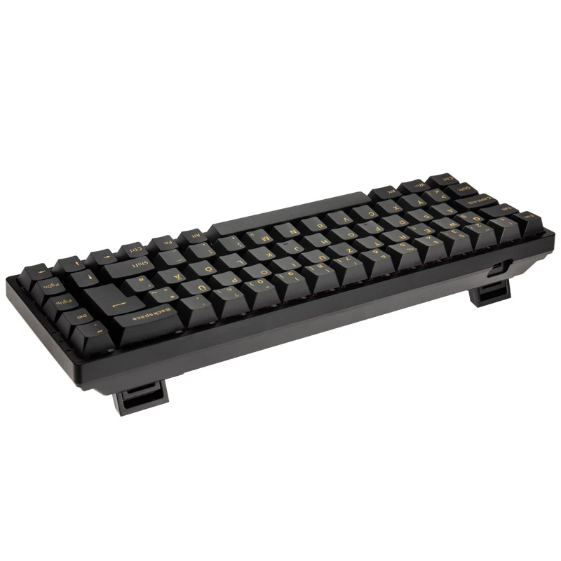 AKKO 3068B Plus Black&Gold Wireless Gaming Keyboard, mechanisch, RGB - V3 Cream Yellow, ISO (DE), black