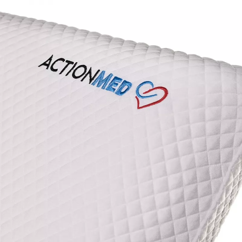 Orthopedic pillow ActionMed PO300AM — rectangular standard contour, medium firmness, foam filler, washable cover