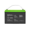 Gel battery QOLTEC 53080 12V 100Ah — sealed rechargeable battery for backup power