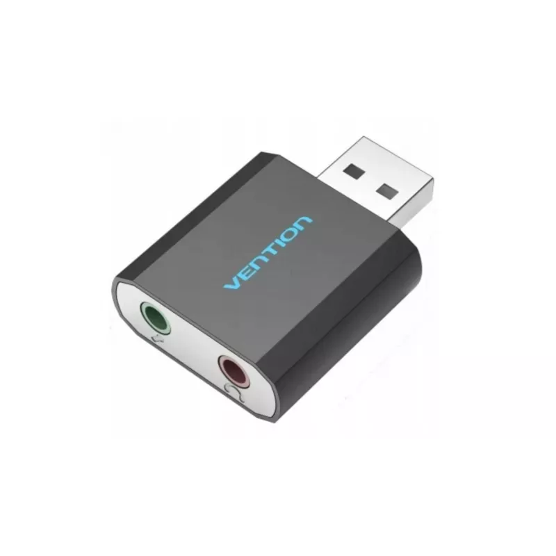 Vention USB External Sound Card Black Metal Type