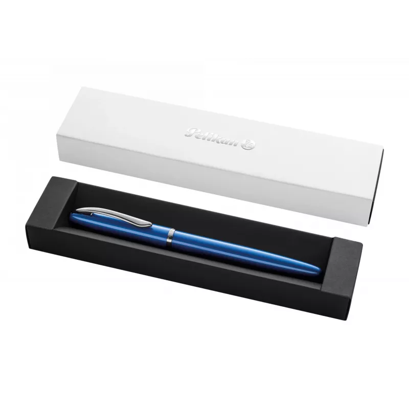 Fountain Pen Pelikan Jazz Noble Elegance P36 Cartridge Filling System Blue Silver