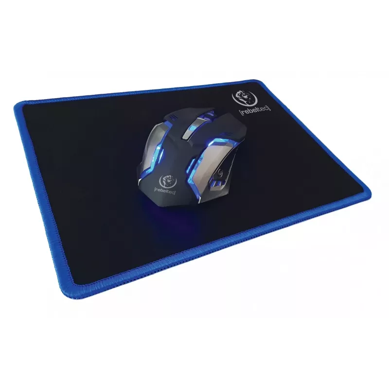 Keyboard Mouse included Rebeltec SHERMAN Gaming USB QZERTY English Black