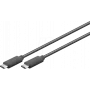 USB cable WENTRONIC HL66507 USB 3.2 Gen 1 1.5 m USB C Black