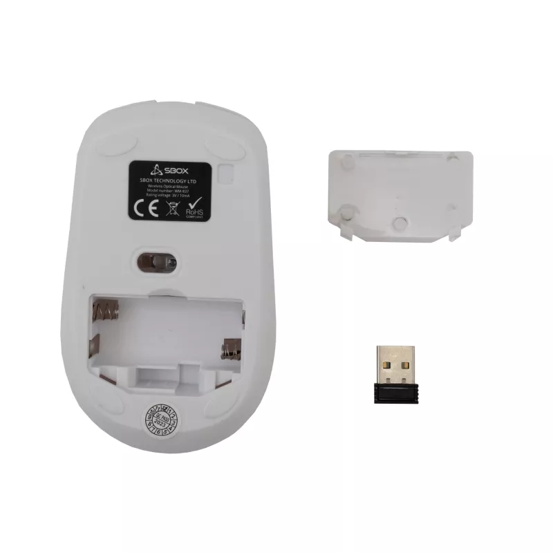 Mouse SBOX WM-837 White USB Type-A