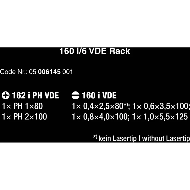 Manual screwdriver set Wera 05006145001