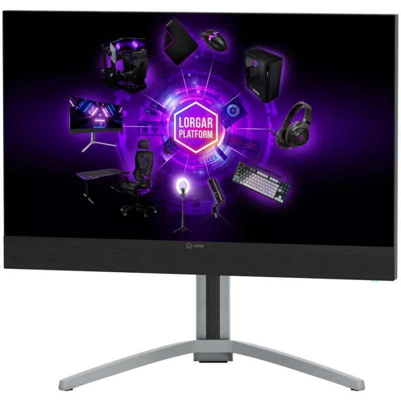 LORGAR 27MP1, UHD MiniLED Gaming Monitor Pro, 27'' (3840*2160) fast IPS flat monitor, black/milky grey
