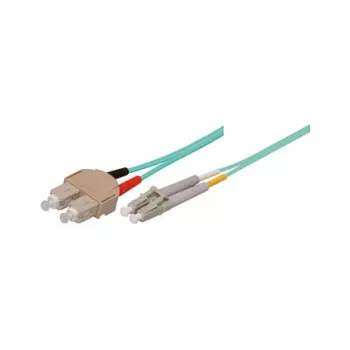 Patch Cable LWL Duplex OM3 (Multimode, 50/125) LC/SC, LSZH, reversible polarity, 2m, Good Connections®