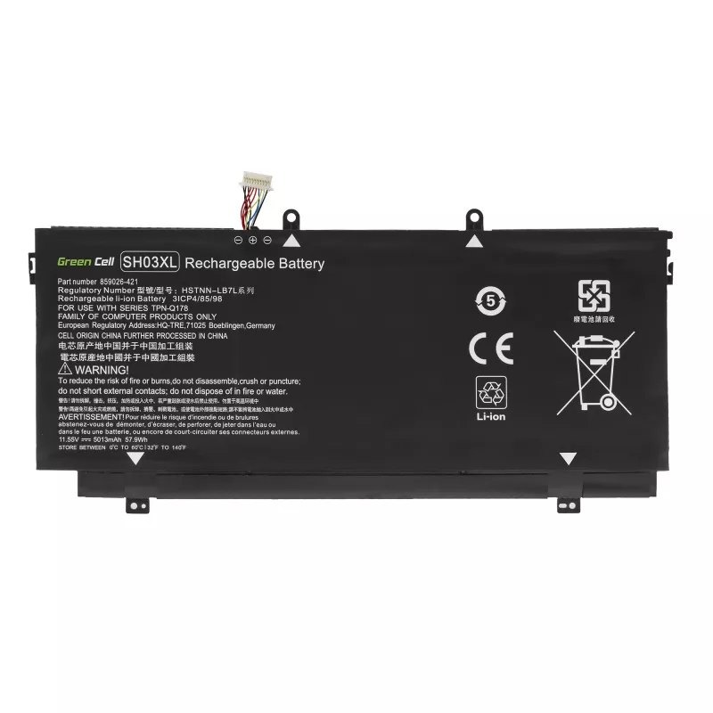 Battery Green Cell HP147 Spectre x360 13-AC 13-W 13-W050NW 13-W071NW