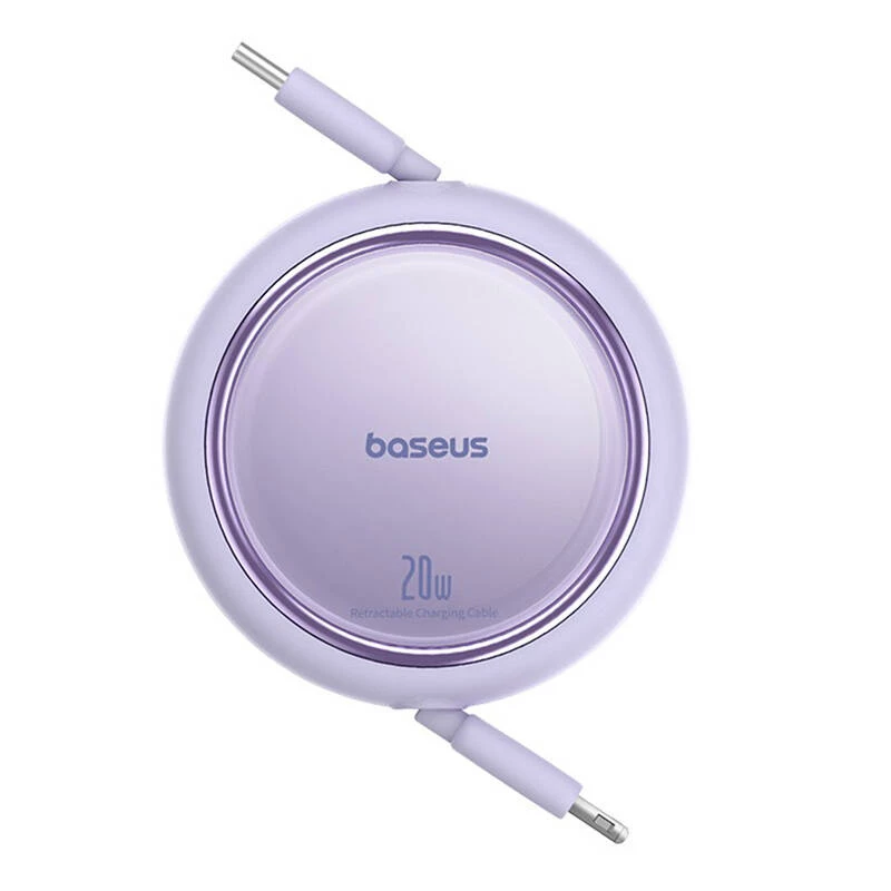 Baseus Free2Pull - 20 W USB-C to Lightning Retractable Cable, 1 m (purple)