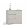 CHEST OF DRAWERS 1 DOOR 3 DRAWERS COLOUR CASHMERE