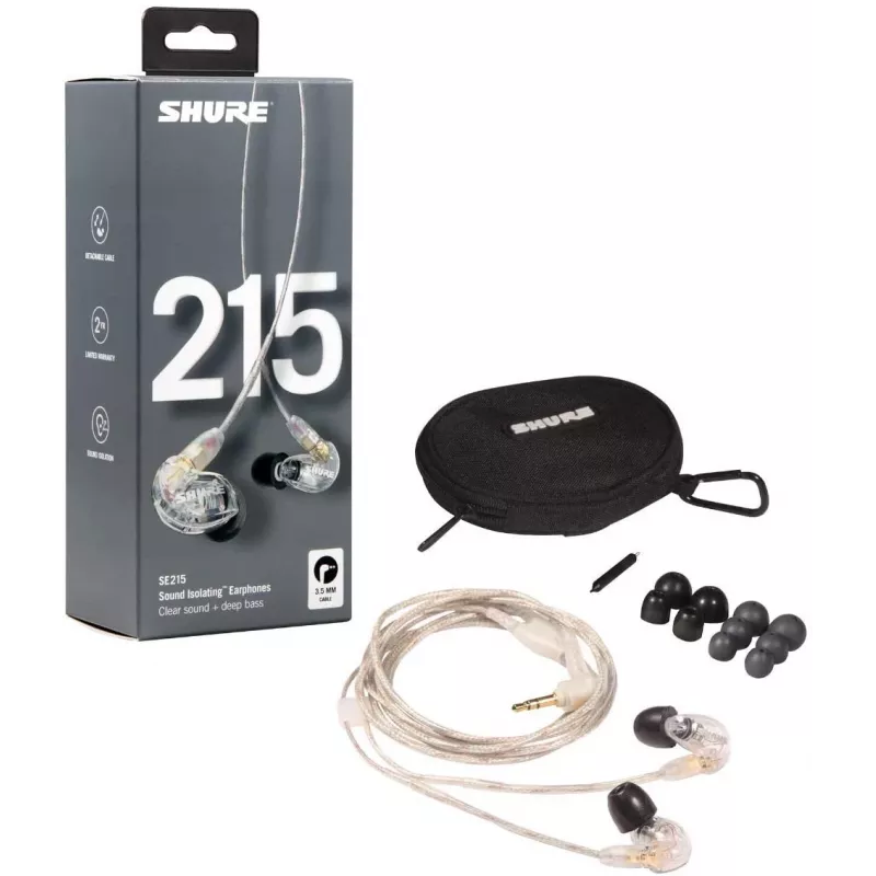 Shure SE215 Pro Headset Wired In-ear Stage/Studio Transparent