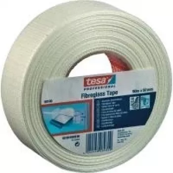 Adhesive tape Tesa Glasgewebeband 60100 — glass cloth tape, 45 m length, 50 mm width, white