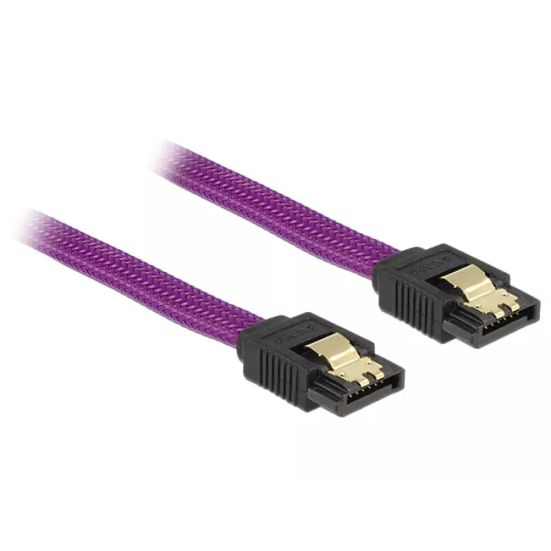 SATA cable DeLOCK 83691 0.5 m SATA 7-pin Purple