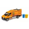 BRUDER model vehicle MB Sprinter municipal garbage truck BR-02682, scale toy replica
