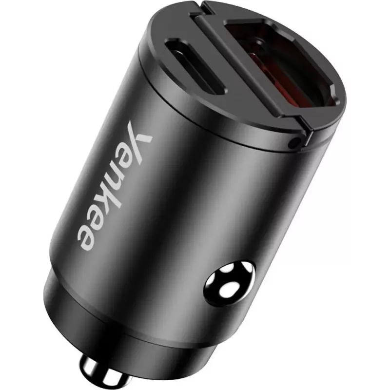 Car Charger YENKEE CAR 02 Power Delivery 30W with USB-A and USB-C ports