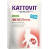Wet cat food KATTOVIT Niere/Renal 85 g sachet — 12 x 85 g, poultry (beef, chicken, duck, turkey) for adult cats with renal insufficiency