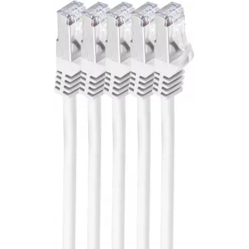 Networking Cable ShiverPeaks BS75513-W-SET5 3m Cat7 S/FTP