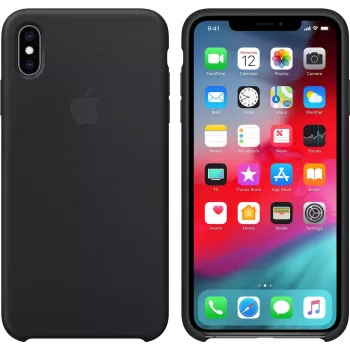 Apple - Case for mobile phone - Silicone - Black - for iPhone XS Max (MRWE2ZM/A)