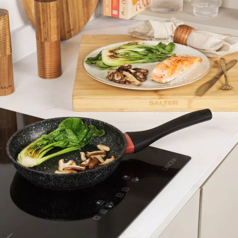 Frying pan Salter BW10691BRMFOB 20 cm Megastone with Thermo Collar