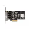 DeLOCK PCI Express x4 Karte 4 x RJ45 Gigabit LAN RTL8111 - PCIe - RJ-45 - PCIe 2.0 - Silber - PC - Windows 10 - Windows 11 - Windows 8.1 (88618)