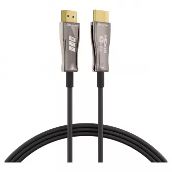 EFB Elektronik HDMI Fibre Optic Cable AOC Active 4K60Hz black - Digital/Display/Video - 20 m (HDMI-20-00008)
