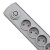Surge Protector Qoltec 50272 Grey 5 AC Outlets 230V 3m