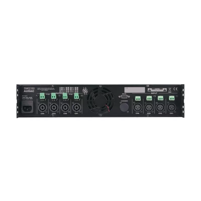 Audio Amplifier AUDAC SMQ350 Class D 0.05% THD 95 dB SNR