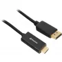 Sharkoon SHA Displayport 1.2 to HDMI 4K bk 2.0m ACTIVE 4Kx2K 60hz
