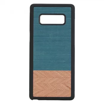Smartphone case man and wood for Galaxy Note 8 — denim black