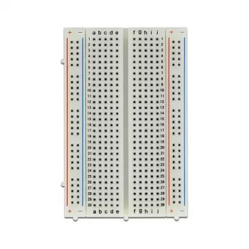 Breadboard DELOCK 18315 — plastic white, 54 × 84 × 9 mm
