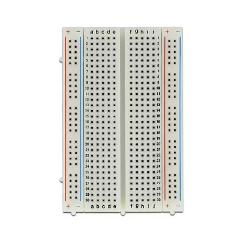 Breadboard DELOCK 18315 — plastic white, 54 × 84 × 9 mm
