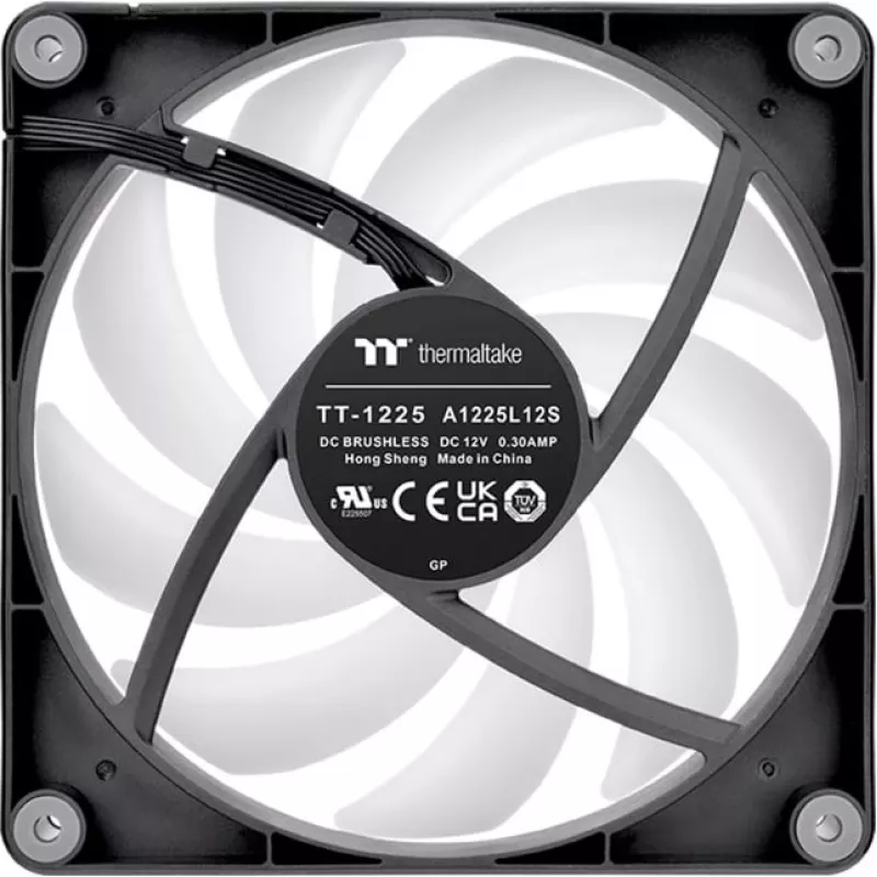 Thermaltake CT120 Reverse ARGB 120mm Case Fans, 2-Pack, Black