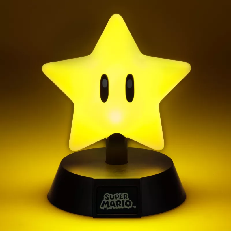 Table lamp Paladone Super Mario Super Star Icon Light — decorative LED night light