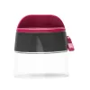 Manual food chopper JATA HMAQ4508 Black Pink Stainless steel blade