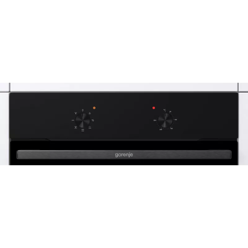 Gorenje Oven | BO6615E01B | 60 L | Electric | EnamelClean | Push pull buttons | Height 59.5 cm | Width 59.5 cm | Black