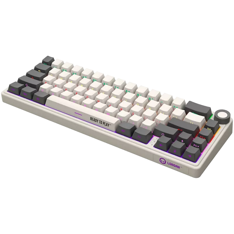 Wireless Mechanical Gaming Keyboard LORGAR KBP70MW 65% Layout Beige