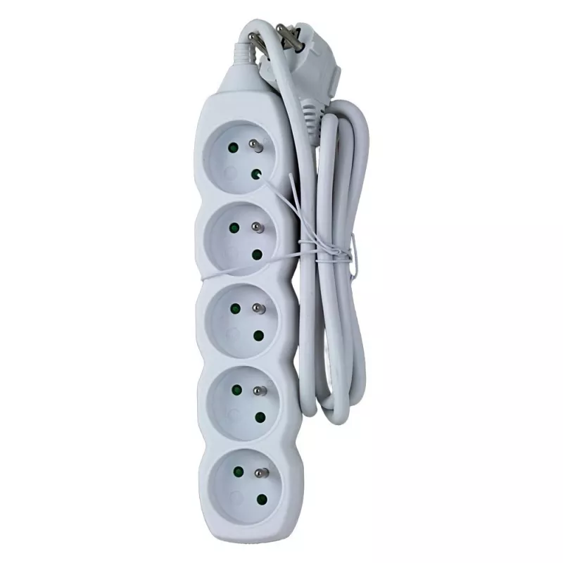 Power extension ESPERANZA ELK207W — 1.5 m cable, 5 Type E AC outlets, indoor, 220–250V