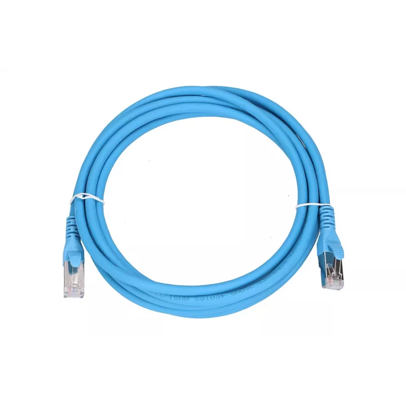 Network Cable Extralink LAN Patchcord Kat.6A RJ-45 Cat6a 3m Blue