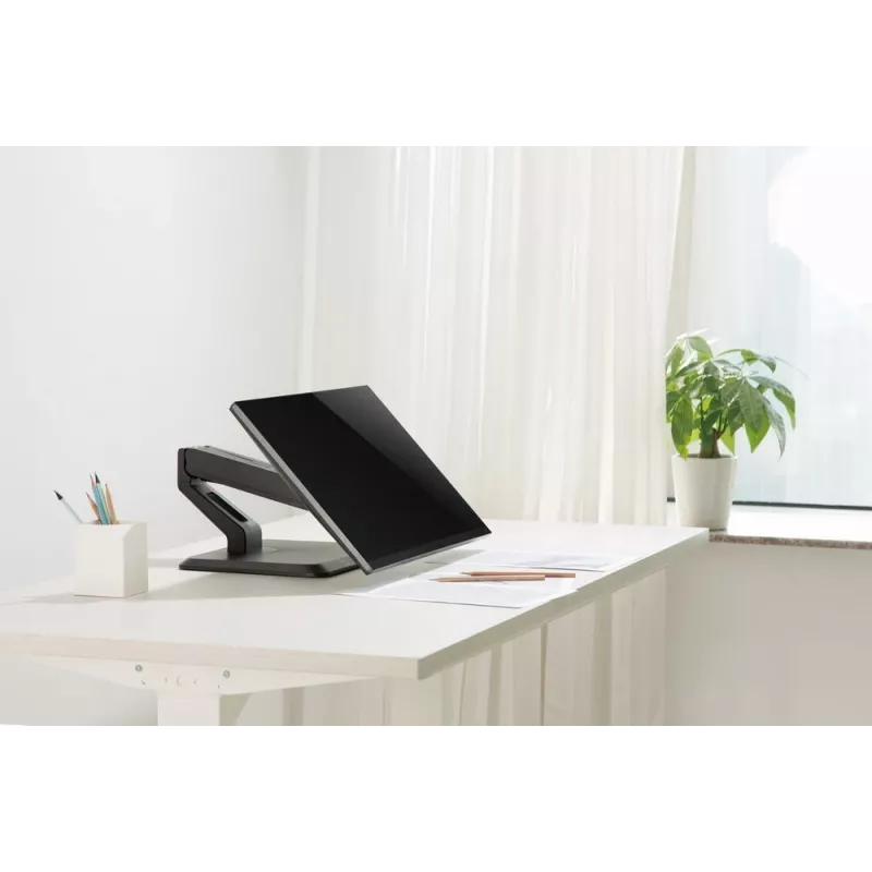 Full-motion touchscreen desk stand GEMBIRD MS-D1ST-01 for 17–32 inch displays, black, VESA 75x75–100x100, max load 10 kg
