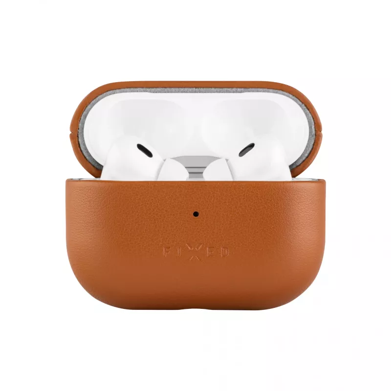 Fixed | Earbuds Case with MagSafe Support | Apple AirPods Pro 2/Pro 2 (USB-C) | Brown | Leather