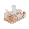 Desk Organizer DeLOCK 18341 Transparent Brown Plastic 145x250x85mm