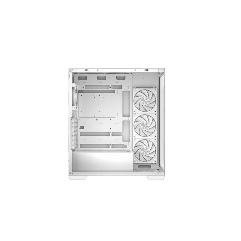 PC Case DeepCool CG580 4F V2 Midi Tower White — ATX, tempered glass, 3x120mm side fans, 360mm side radiator support
