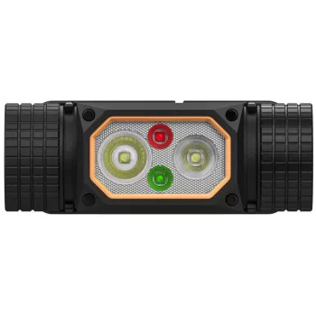 Headlamp Duracell DH2000R Gift Box — compact black/orange rechargeable headlamp