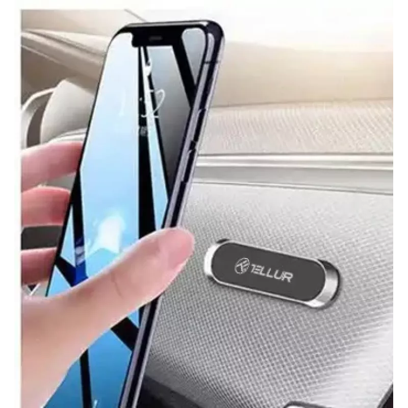 Magnetic car phone holder Tellur MCM8 adhesive, grey