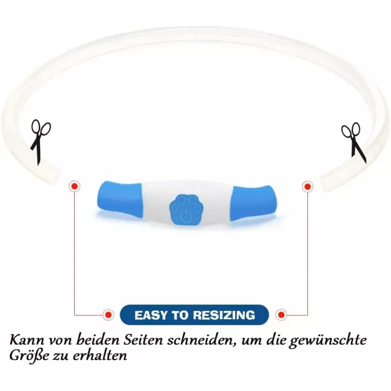 LED Collar KABB Blue for Dogs and Cats — rechargeable, adjustable light-up safety collar