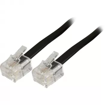 Modular Telephone Cable Goobay 50317 RJ-11 RJ-11 3 m black